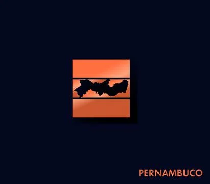 Pernambuco map icon for your design Stock Illustration