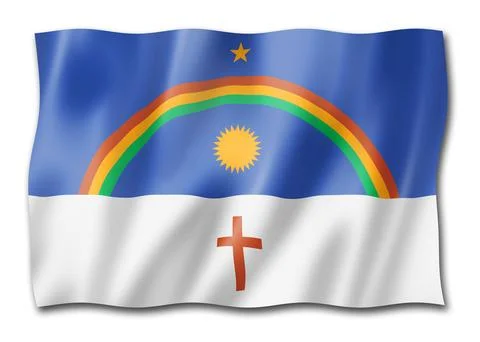 Pernambuco state flag, Brazil Stock Illustration
