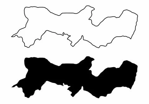 Pernambuco State maps illustration Stock Illustration