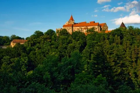Pernštejn - castle Stock Photos