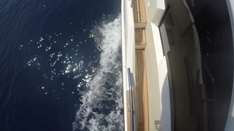 Perpendicular view of boat's side Stock Footage 52697762