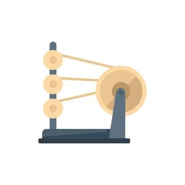 Perpetual motion machine generating endless clean energy physics model 스톡 일러스트