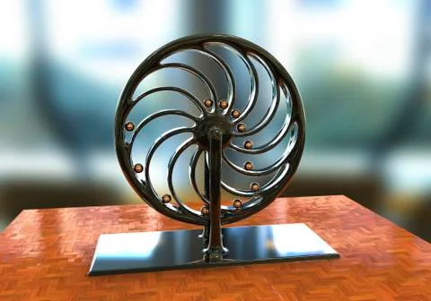 Perpetual motion machine, Perpetuum mobile Stock Illustration