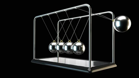 Perpetual Pendulum - Perpetual Motion - Loop Rotation - V2 Stock Footage 117527421