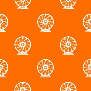 Perpetuum mobile pattern orange Illustrazione stock
