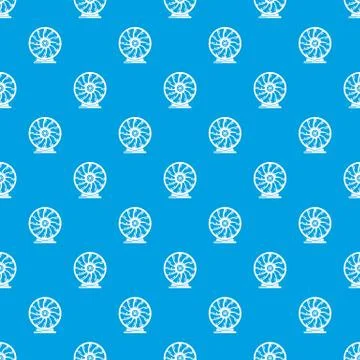 Perpetuum mobile pattern seamless blue Stockillustratie