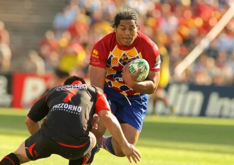 Perpignan player Henry Tuilagi Stock Photos