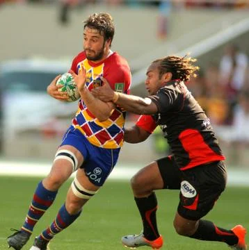 Perpignan's flanker Guiry Stock Photos