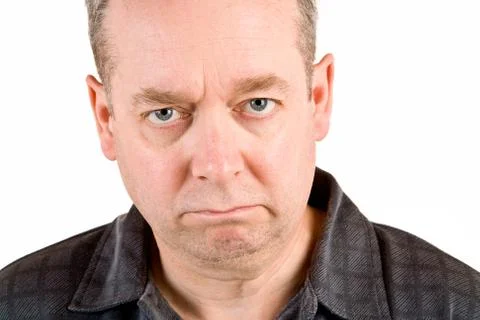 Perplexed and skeptical attitude Stock Photos