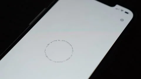 Perplexity AI voice command circle on phone screen Stock Footage 304166310