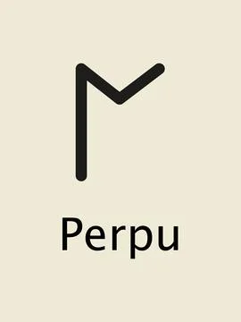 Perpu Rune Stock Illustration