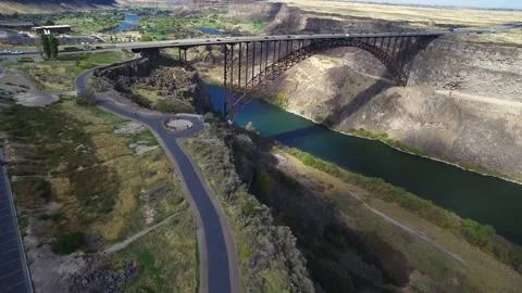 Perrine Bridge over the Snake River 库存影片 139836710