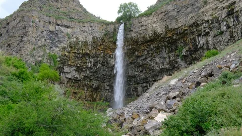 Perrine Coulee Falls, Snake River Canyon, Idaho Stock Footage 91799273