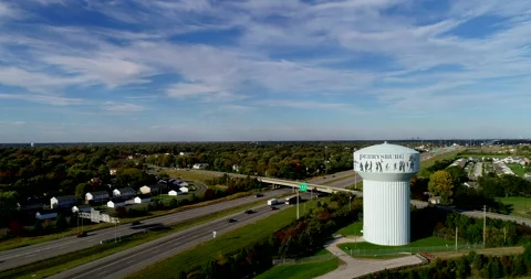 Perrysburg water tower Stock Footage 146888166