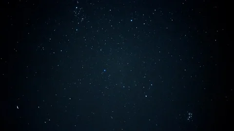 Perseid meteor shower night sky with shooting star in real time Stock Footage 115781126