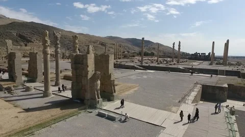 Persepolis Aerial006 Video stock 249874606