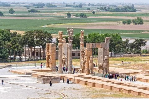 Persepolis gate of nations Stock Photos