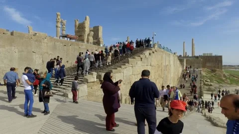 Persepolis &amp; people 2 Stock Footage 164567022