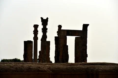 Persepolis (Takht-e-Jamshid or Taxt e Jamsid or Throne of Jamshid), capital o Stock Photos