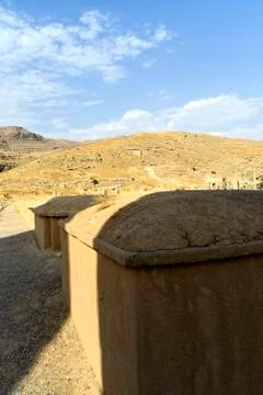Persepolis (Takht-e-Jamshid or Taxt e Jamsid or Throne of Jamshid), capital o Stock Photos