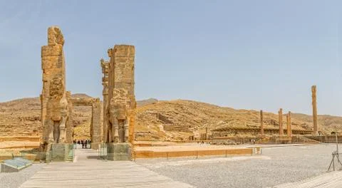 Persepolis Xerxes Gate Stock Photos
