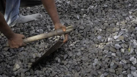 Perseverance in Construction - A Worker's Endurance Stock Footage 324023795