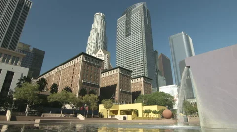 Pershing Square in down town Los Angeles 4K Stock Footage 44108143