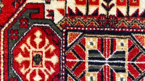 Persian carpet, soft wool texture Stock Footage 237778295