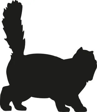 Persian cat playing Stock Illustration