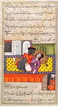 Persian couple copulating Stock Illustration
