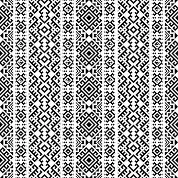 Persian ethnic motif pattern texture design background in monochrome color Stock Illustration