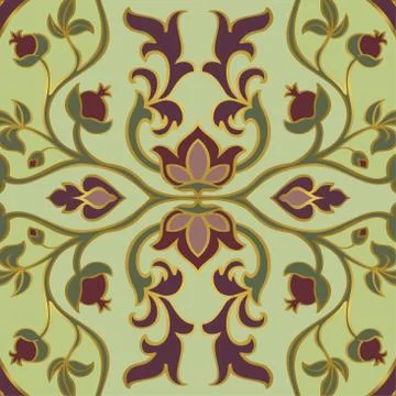 Persian floral pattern. Stock Illustration