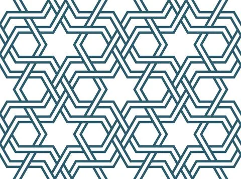 Persian geometric Islamic pattern of Ramadan cards Stock Illustration