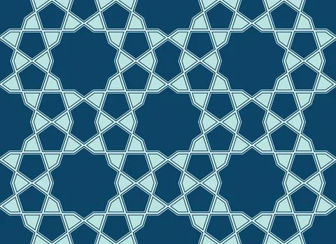 Persian geometric Islamic pattern of Ramadan cards Stock-Illustration