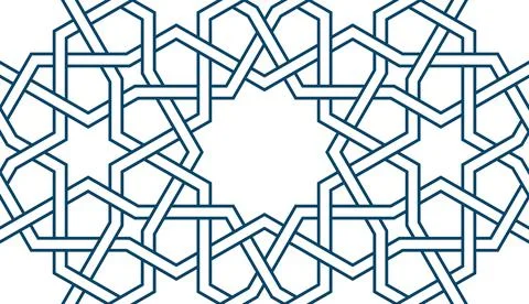 Persian geometric Islamic pattern of Ramadan cards Stock Illustration