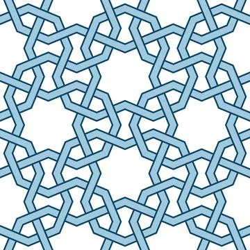Persian geometric Islamic pattern of Ramadan cards Stock Illustration
