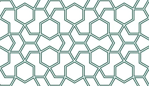 Persian geometric Islamic pattern of Ramadan cards Stock Illustration