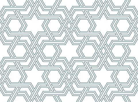 Persian geometric Islamic pattern of Ramadan cards Stock Illustration