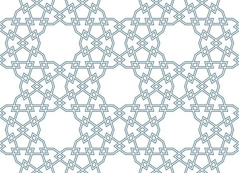 Persian geometric Islamic pattern for Ramadan card Stock Illustration