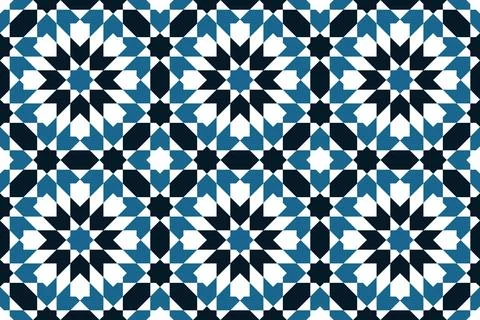 Persian geometric Islamic pattern for Ramadan card イラスト素材