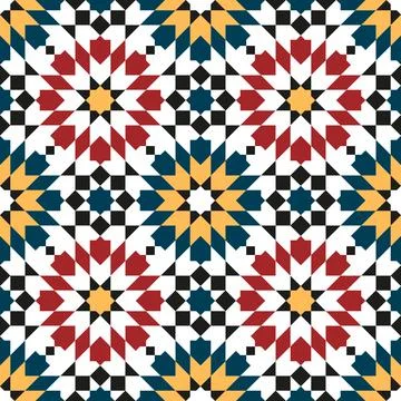 Persian geometric Islamic pattern for Ramadan card Stock Illustration