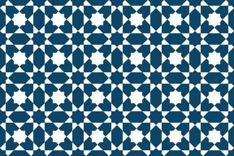 Persian geometric Islamic pattern for Ramadan card イラスト素材