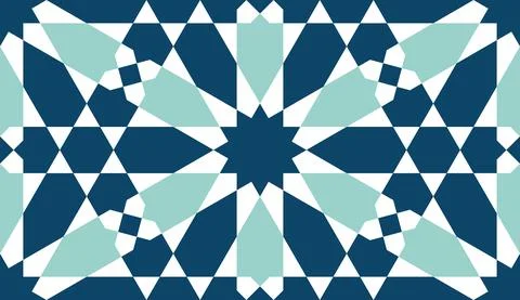Persian geometric Islamic pattern for Ramadan card Stock Illustration