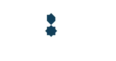Persian geometric mosaic pattern for Ramadan card Stock Footage 161896789