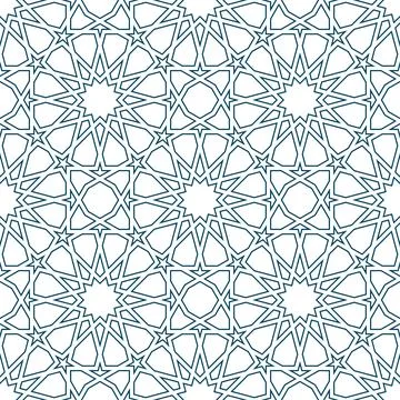 Persian geometric mosaic pattern for Ramadan card Stock Illustration