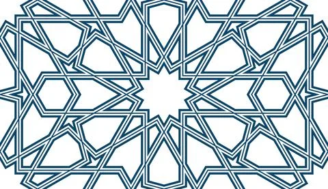 Persian geometric mosaic pattern for Ramadan card Stock Illustration