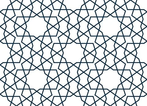 Persian geometric mosaic pattern for Ramadan card Stock Illustration