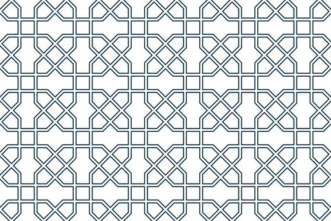Persian geometric mosaic pattern for Ramadan card Stock-Illustration