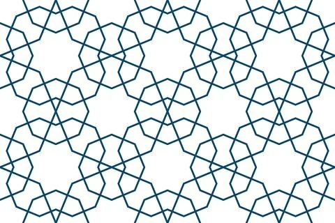 Persian geometric mosaic pattern for Ramadan card Stock Illustration