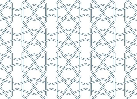 Persian geometric mosaic pattern for Ramadan card Stock Illustration